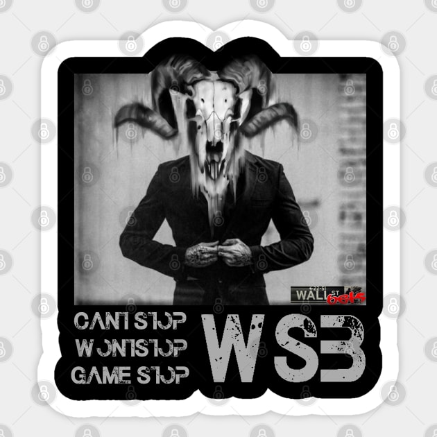 Wallstreetbets - Wallstreetbet Sticker by Nashida Said